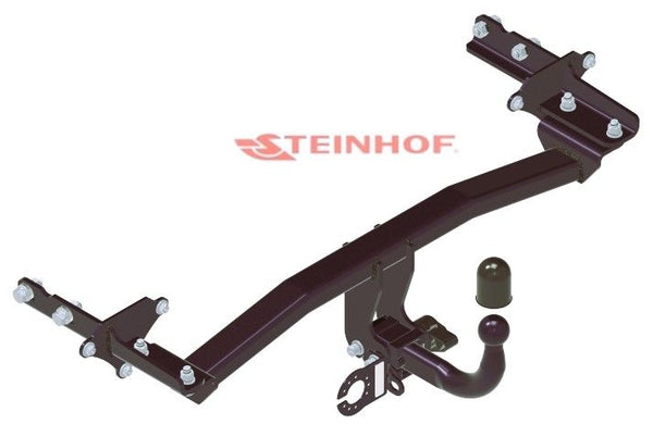 STEINHOF Tow Bar fits FIAT 500X 2014-2017 – Semi-automatic detachable swan neck [J-083]