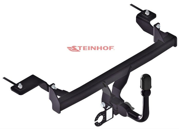 STEINHOF Tow Bar fits FIAT Panda II 2004-2011 – Detachable swan neck [F-124]