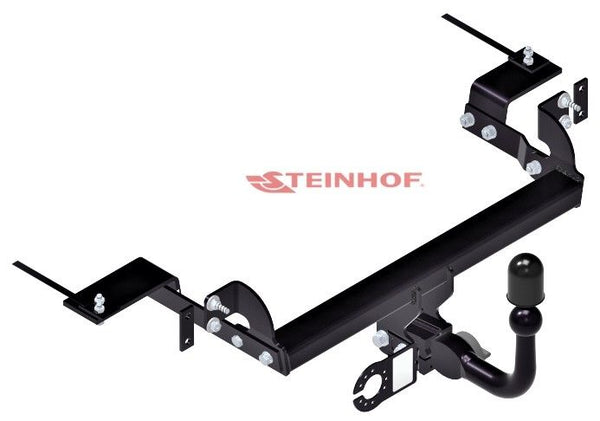 STEINHOF Tow Bar fits FIAT 500 2007-2024 – Detachable swan neck [F-044]