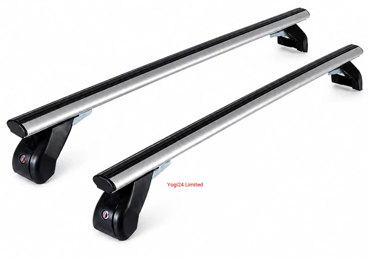 FABBRI Roof Rack fits JEEP Compass (MP) SUV 5-door 2017-2025 (normal roof) – Aluminium aero bars 124 cm