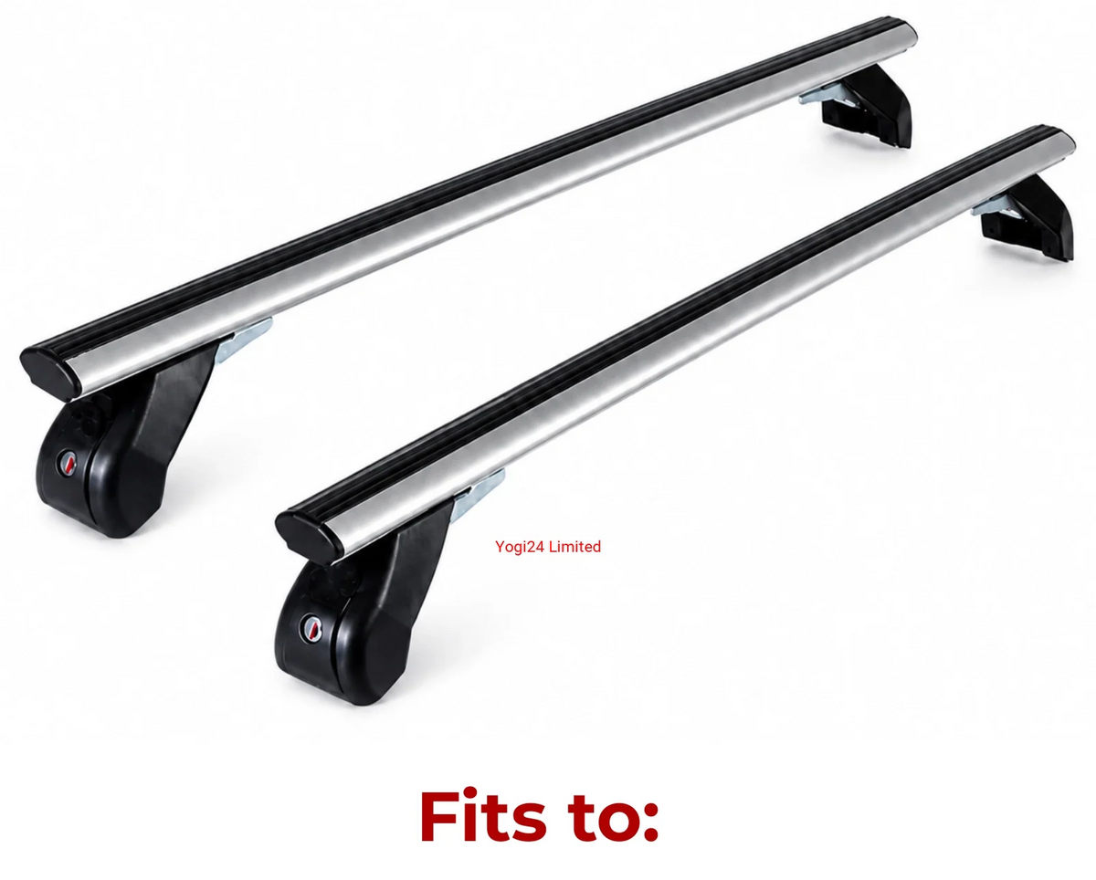 FABBRI Roof Rack fits RENAULT Rafale SUV 5-door 2024-present (normal roof) – Aluminium aero bars 124 cm