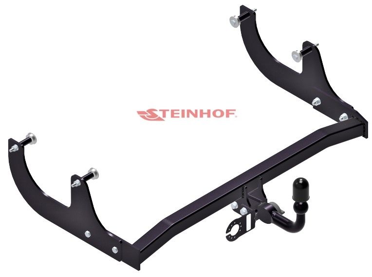STEINHOF Tow Bar fits DACIA Logan I 2007-2013 – Detachable swan neck [D-053]