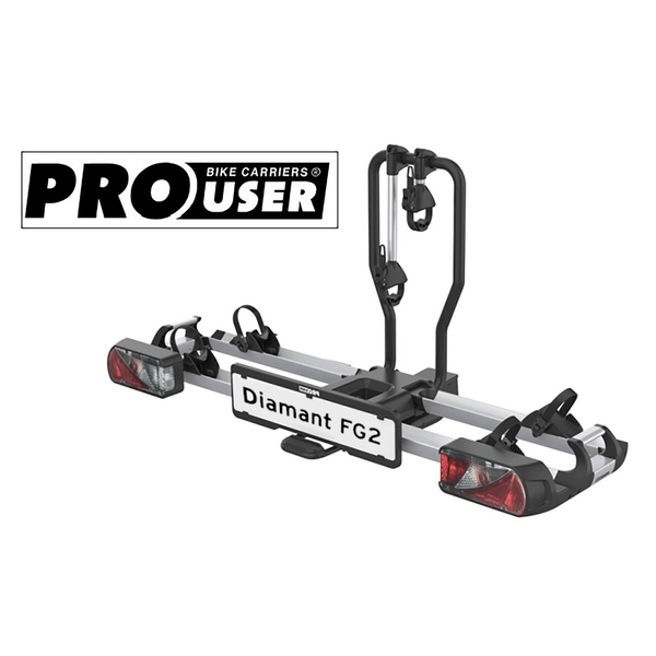 Pro-User Diamant FG2 – Towbar Bike Carrier, 2 Bikes (E-Bike)