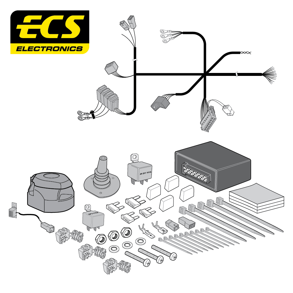 ECS 13-pin Towbar Wiring Kit – Alfa Romeo Stelvio 2017+ [AF01313U]