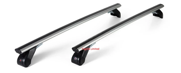 FABBRI Roof Rack fits AUDI Q7 SUV 5-door 2015-present (flush roof rails) – Aluminium aero bars 124 cm