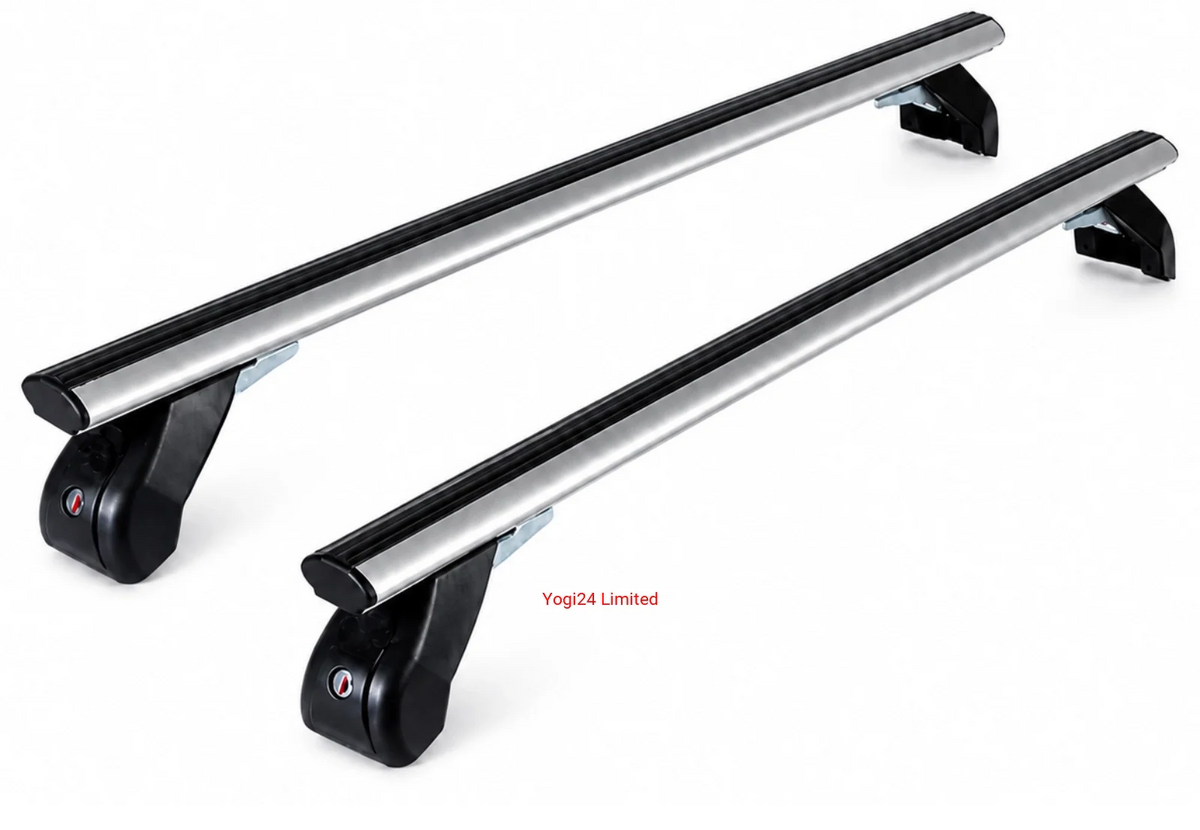 FABBRI Roof Rack fits CITROEN C3 IV Hatchback 2024-present (normal roof) – Aluminium aero bars 124 cm