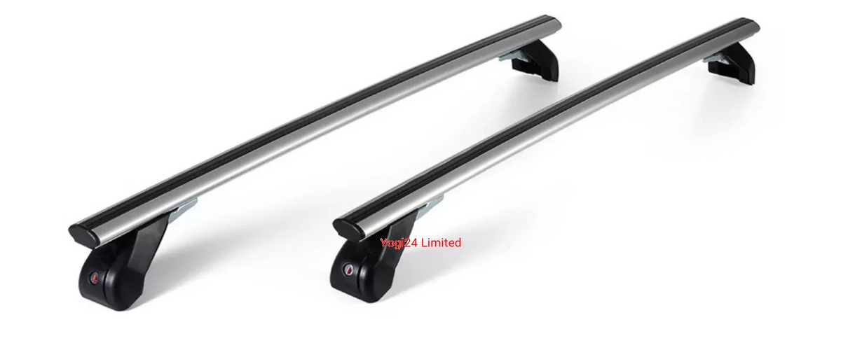 FABBRI Roof Rack fits FIAT Grande Punto Hatchback 3-door 2005-2018 (normal roof) – Aluminium aero bars 110 cm