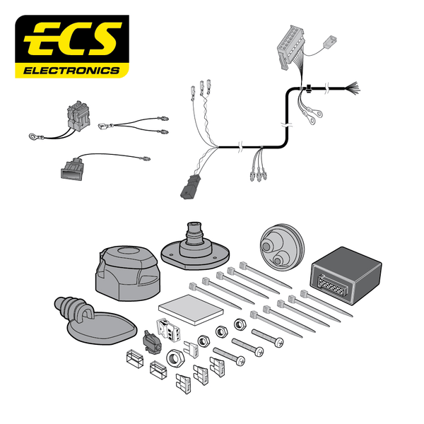 ECS 13-pin Towbar Wiring Kit – Audi / SEAT (multi-fit) 2003+ [AU037D1U]