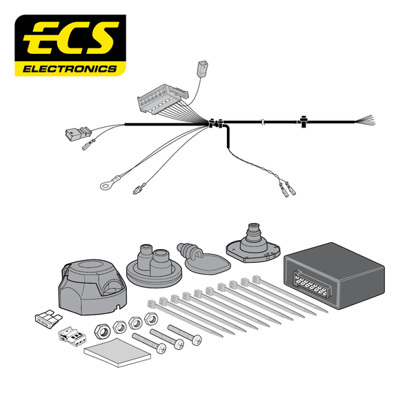 ECS 7-pin Towbar Wiring Kit – Audi A6 / A7 Sportback 2015–2018 [AU060B1U]