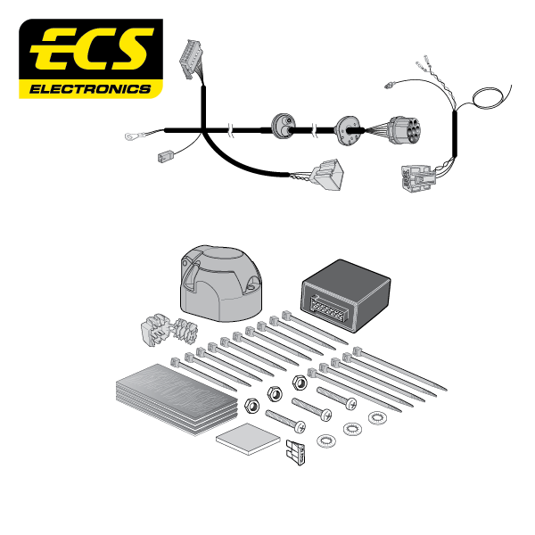 ECS 7-pin Towbar Wiring Kit – Audi A6 / A7 Sportback 2010–2014 [AU07007U]