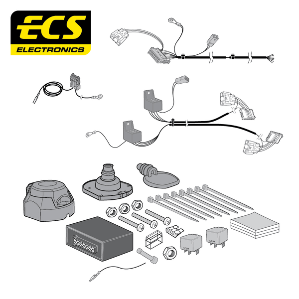 ECS 7-pin Towbar Wiring Kit – Citroën C5 2008–2016 [CT046B1U]