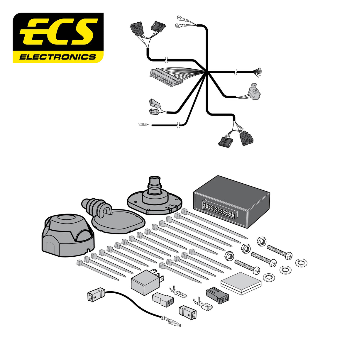 ECS 7-pin Towbar Wiring Kit – Citroën C3 / E-C3 2024+ [CT06207U]