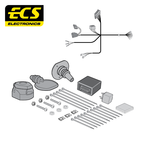 ECS 13-pin Towbar Wiring Kit – Citroën / DS / Jeep / Peugeot +1 (multi-fit) 2021+ [DS00113MU]