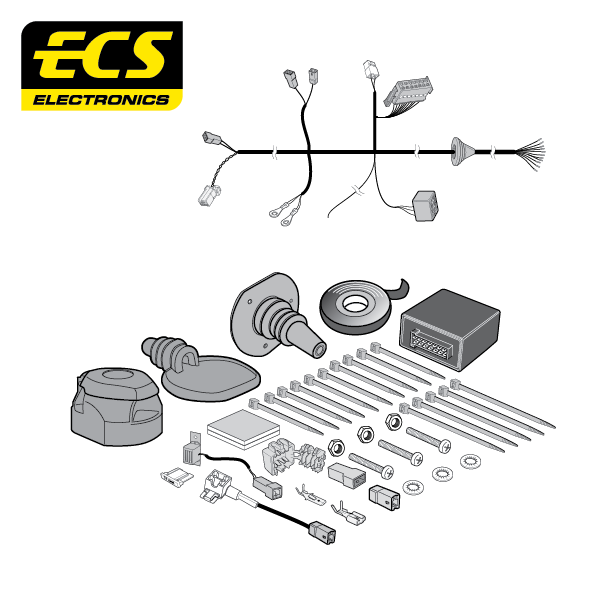 ECS 13-pin Towbar Wiring Kit – Honda HR-V / Jazz 2015–2019 [HN86113U]