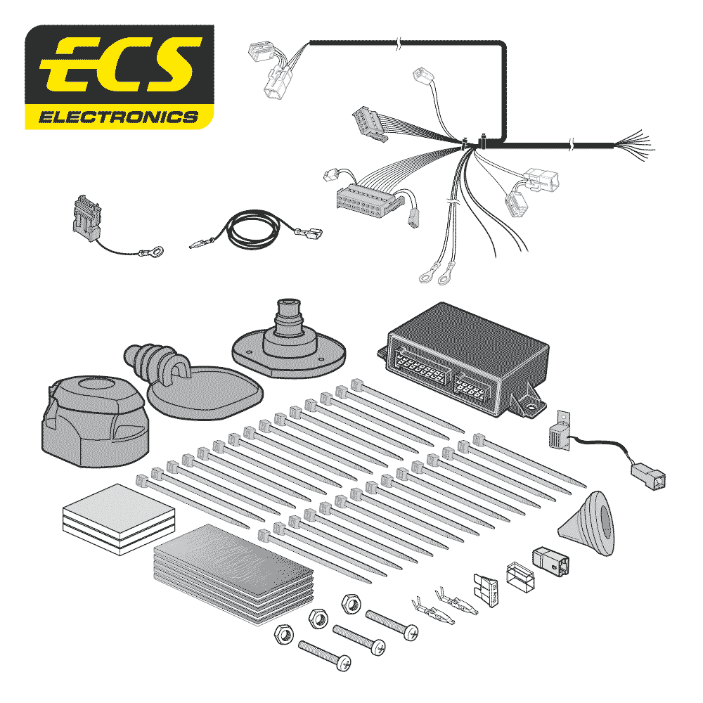 ECS 13-pin Towbar Wiring Kit – Hyundai i30 2012–2017 [HY070DHU]