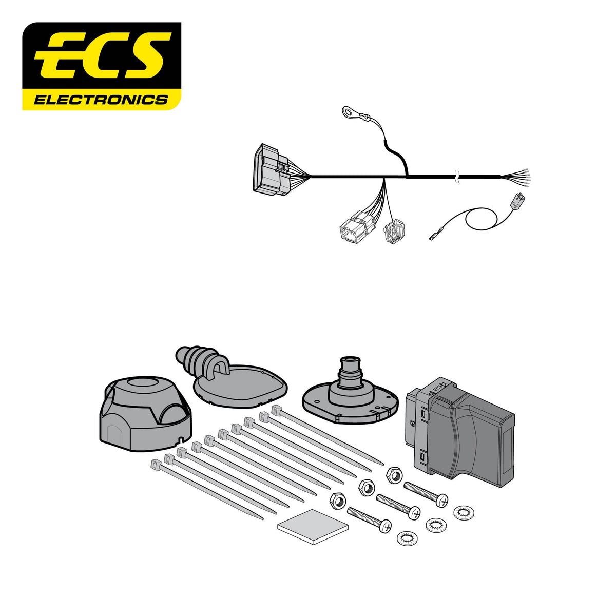 ECS 7-pin Towbar Wiring Kit – Jaecoo / Omoda (multi-fit) 2024+ [JA00107MU]
