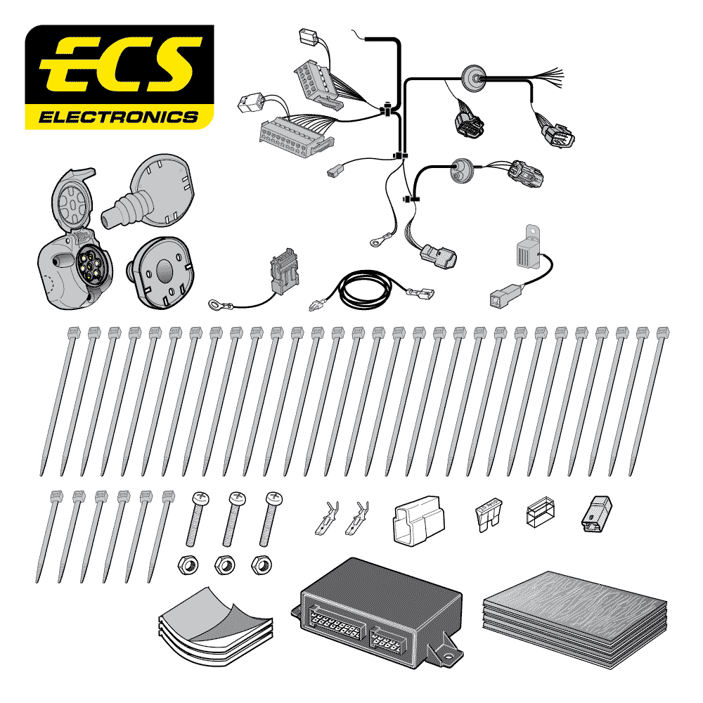 ECS 7-pin Towbar Wiring Kit – Kia Sportage 2010–2016 [KI066BHU]