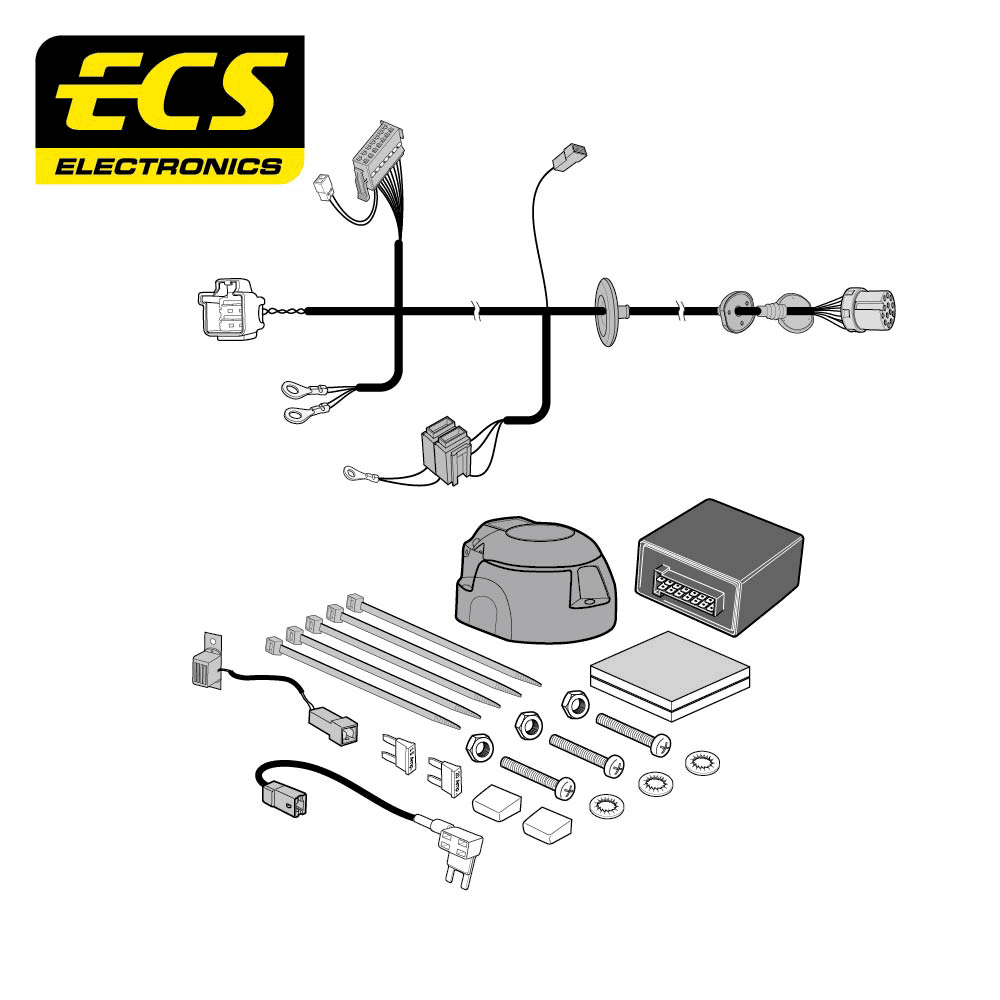 ECS 13-pin Towbar Wiring Kit – Jaguar / Land Rover (multi-fit) 2021+ [LR02613MU]