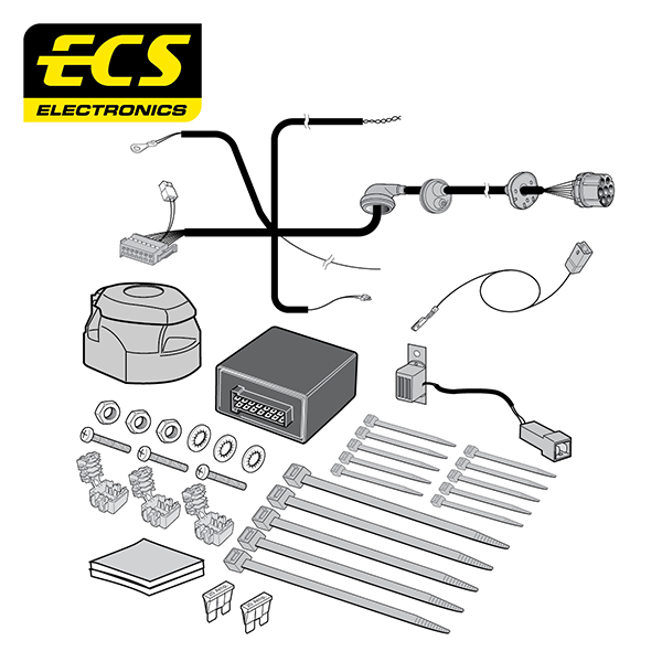 ECS 7-pin Towbar Wiring Kit – Mercedes-Benz C Class / GLC 2021+ [MB10707U]