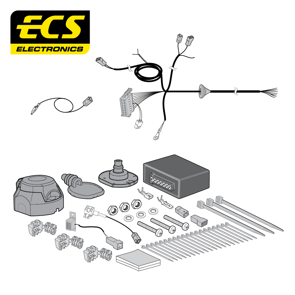 ECS 7-pin Towbar Wiring Kit – MG ZS EV 2019+ [MG00107U]