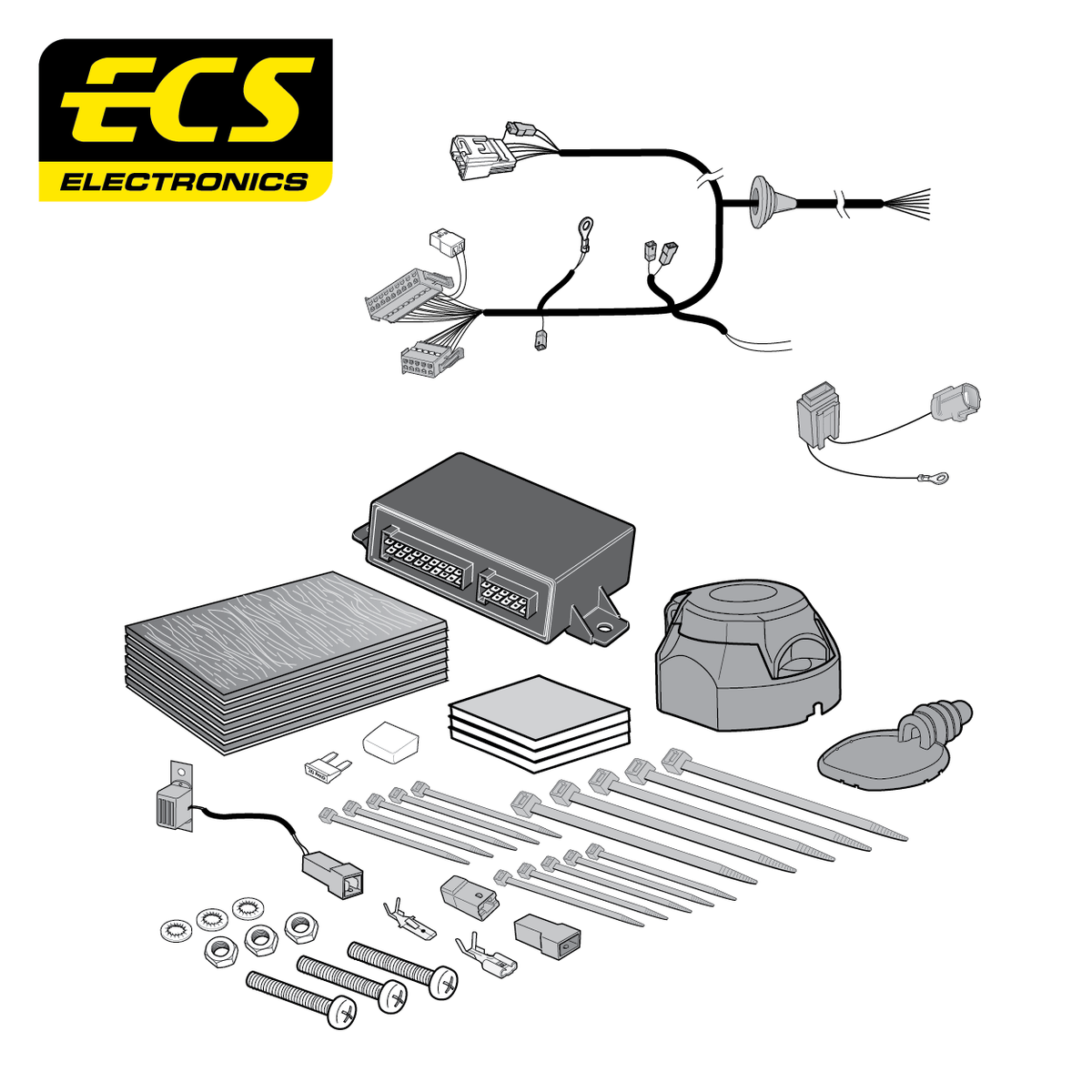 ECS 7-pin Towbar Wiring Kit – Mitsubishi ASX 2010–2023 [MT15007U]