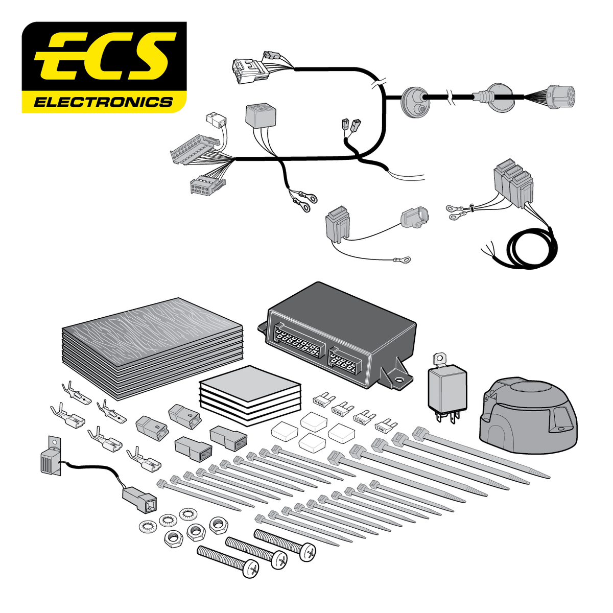 ECS 13-pin Towbar Wiring Kit – Mitsubishi ASX 2010–2023 [MT15013U]