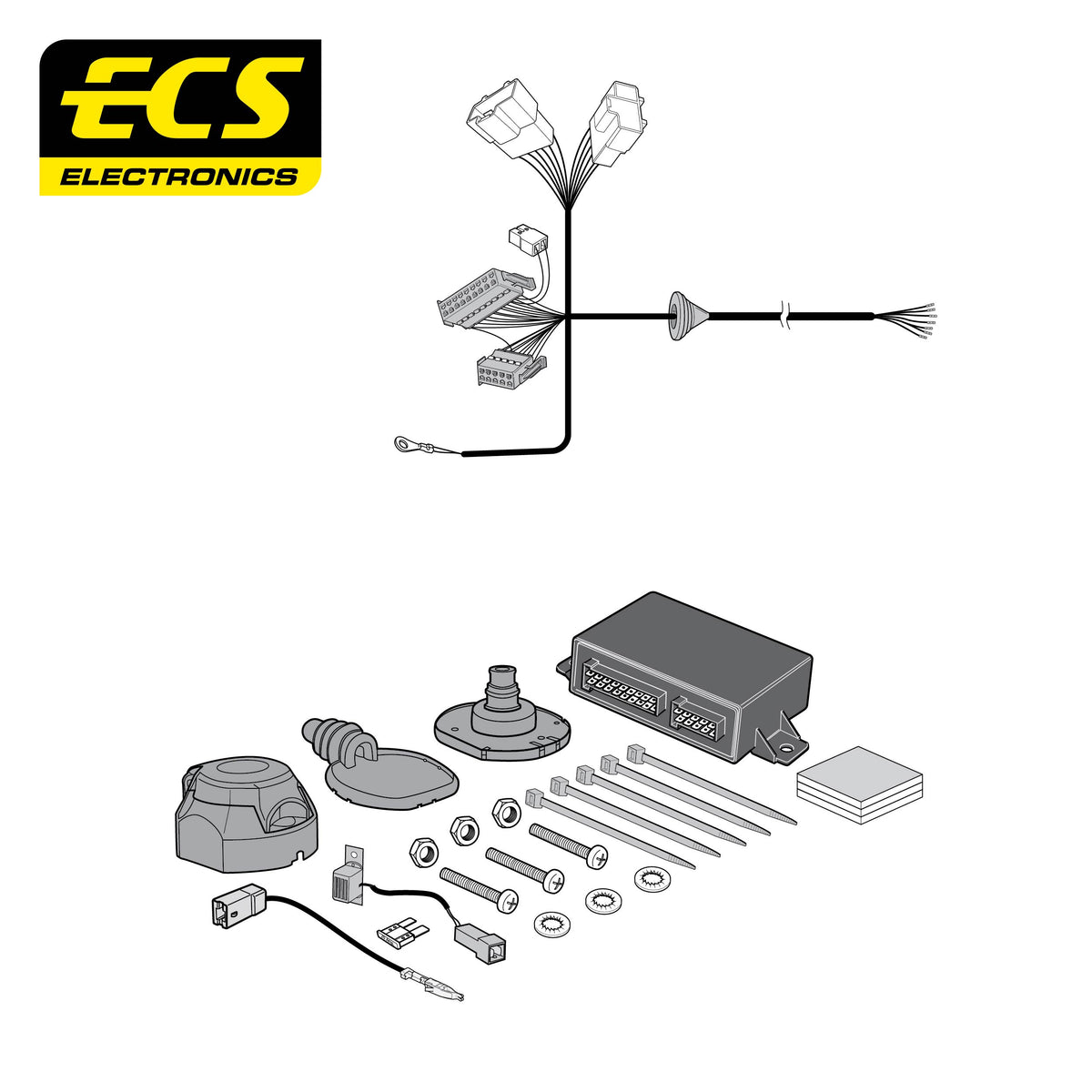 ECS 7-pin Towbar Wiring Kit – Mitsubishi Outlander Hybrid 2026+ [MT17507U]
