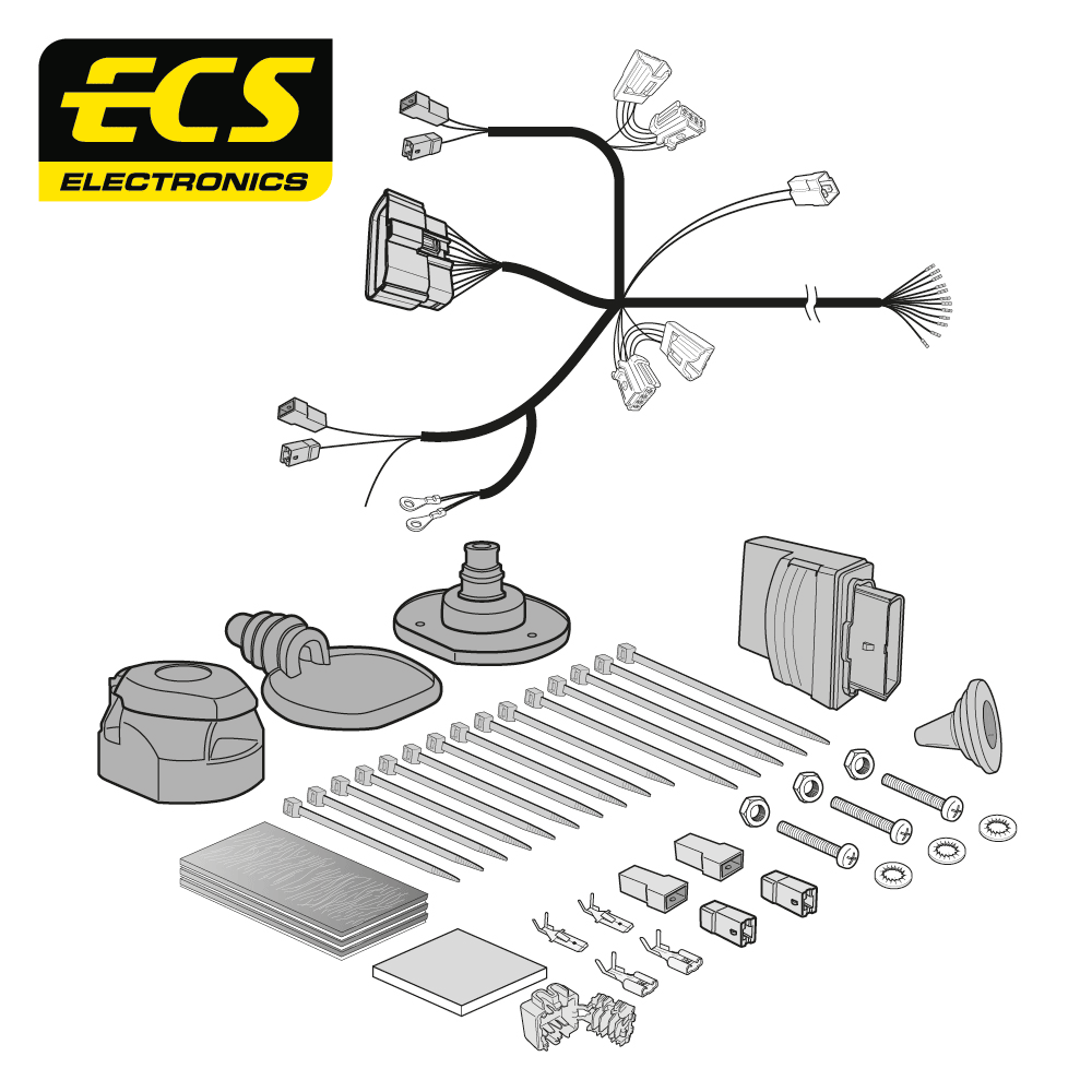 ECS 13-pin Towbar Wiring Kit – Nissan Juke 2019+ [NI16613U]