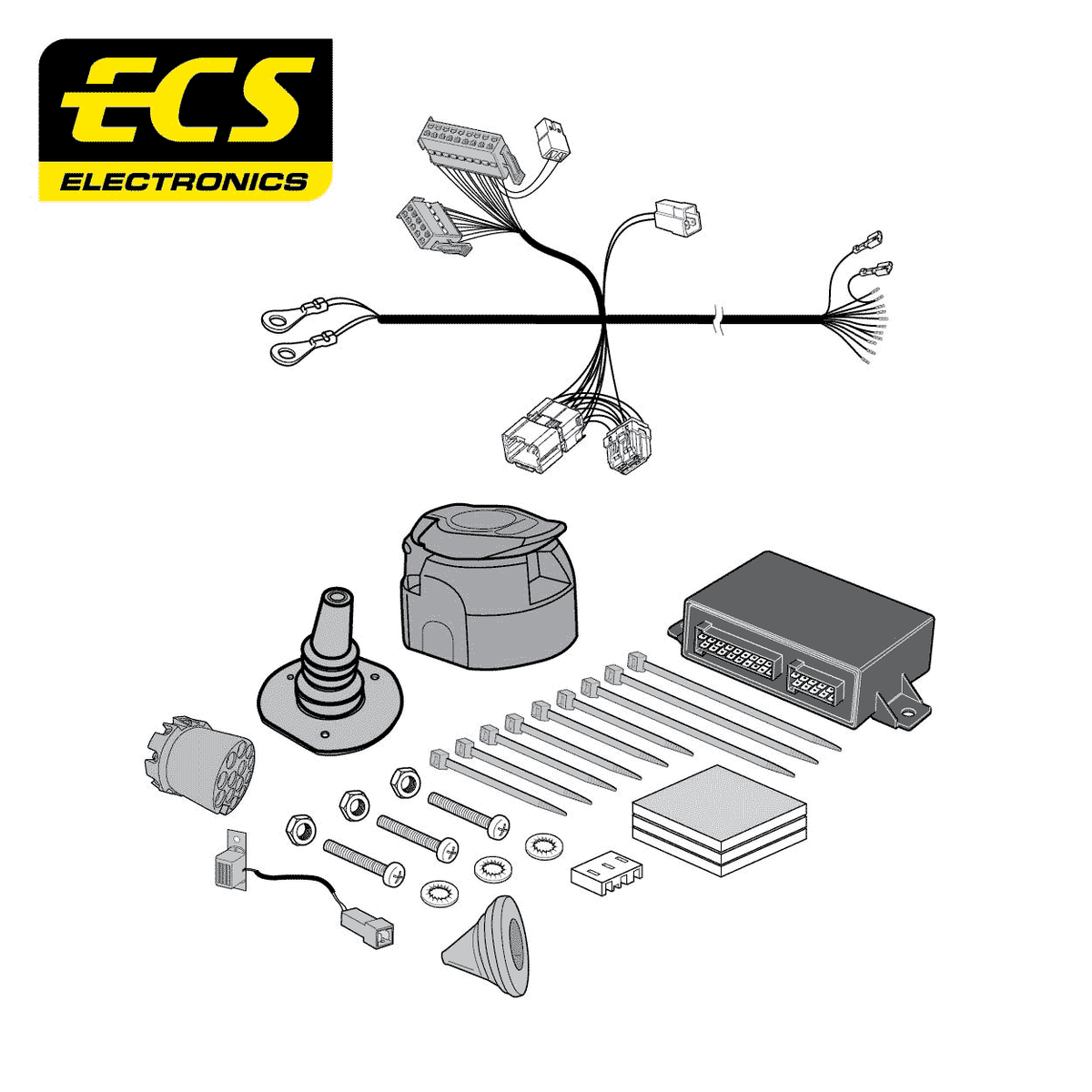 ECS 13-pin Towbar Wiring Kit – Nissan Ariya / Qashqai / X-Trail 2021+ [NI16913U]