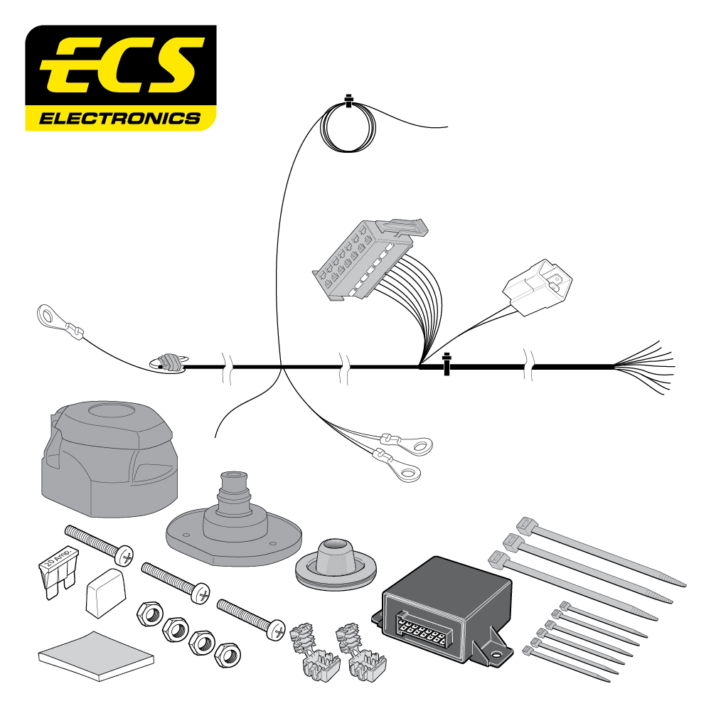 ECS 13-pin Towbar Wiring Kit – Vauxhall Astra K 2015–2021 [OP071D1U]