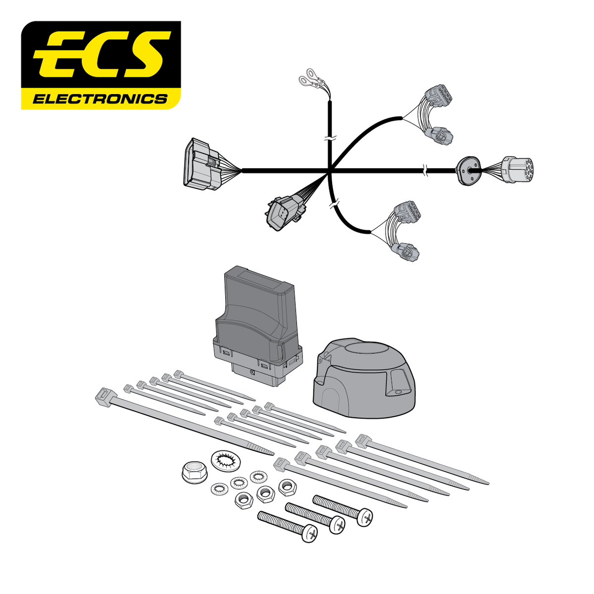 ECS 13-pin Towbar Wiring Kit – Maxus T90 EV 2023+ [SC00813U]