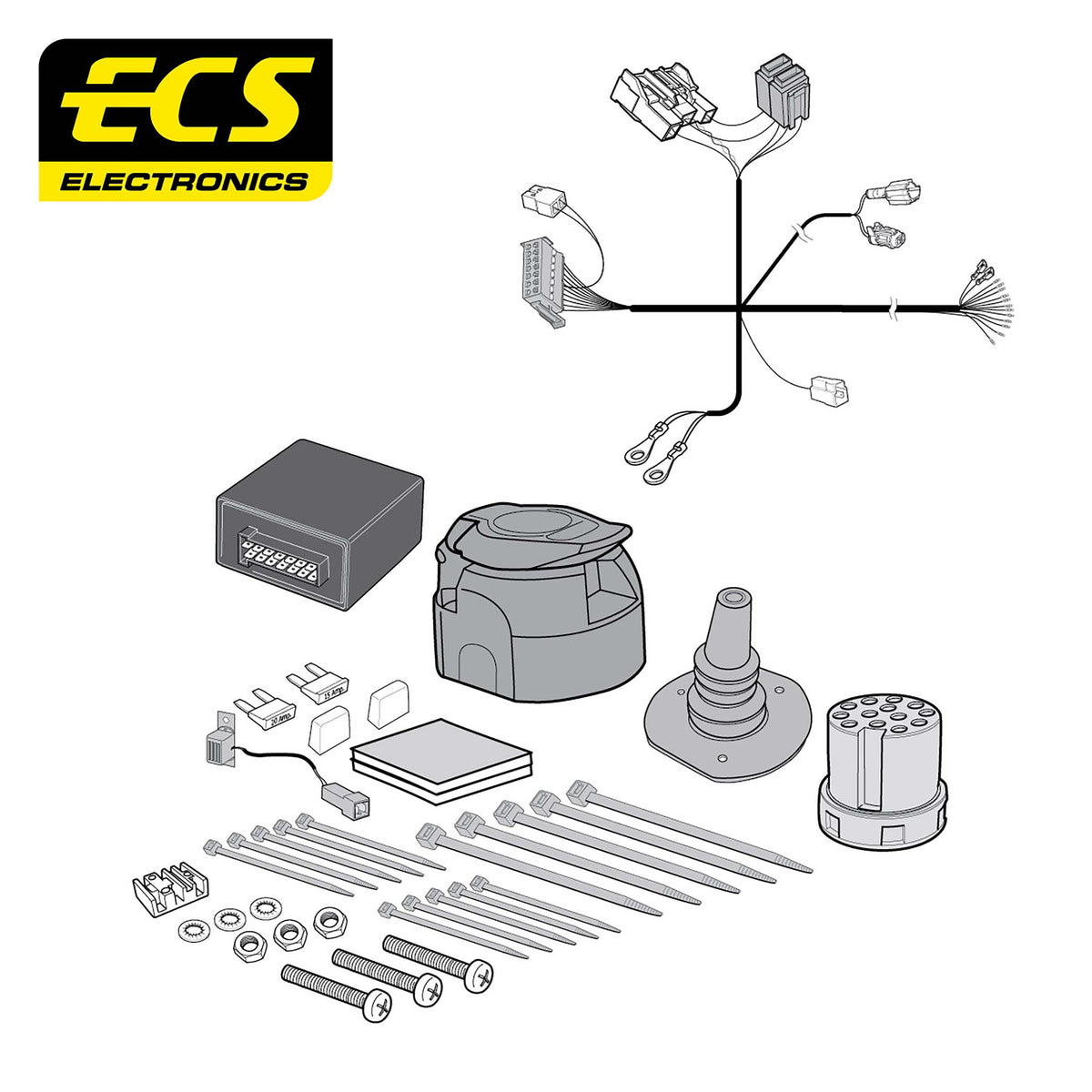 ECS 13-pin Towbar Wiring Kit – Smart #1 / #3 2023+ [SM00213U]