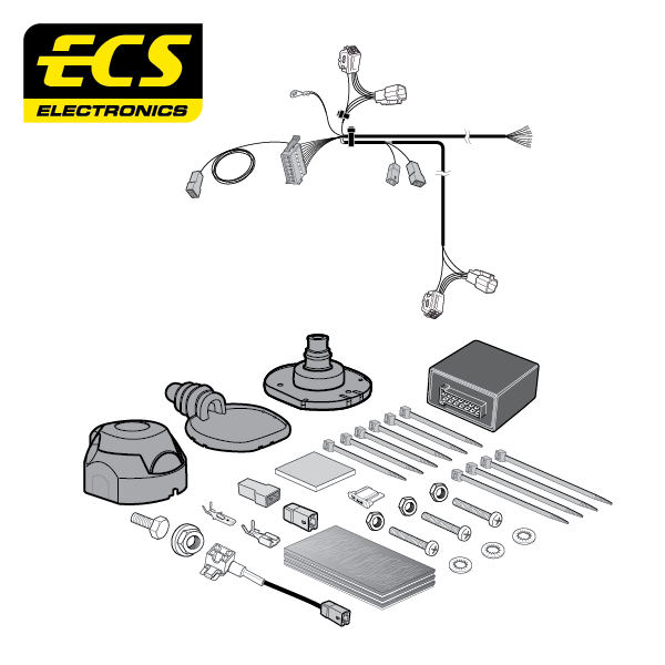 ECS 7-pin Towbar Wiring Kit – Suzuki S-Cross / SX4 S-Cross / Vitara 2013+ [SZ05607U]