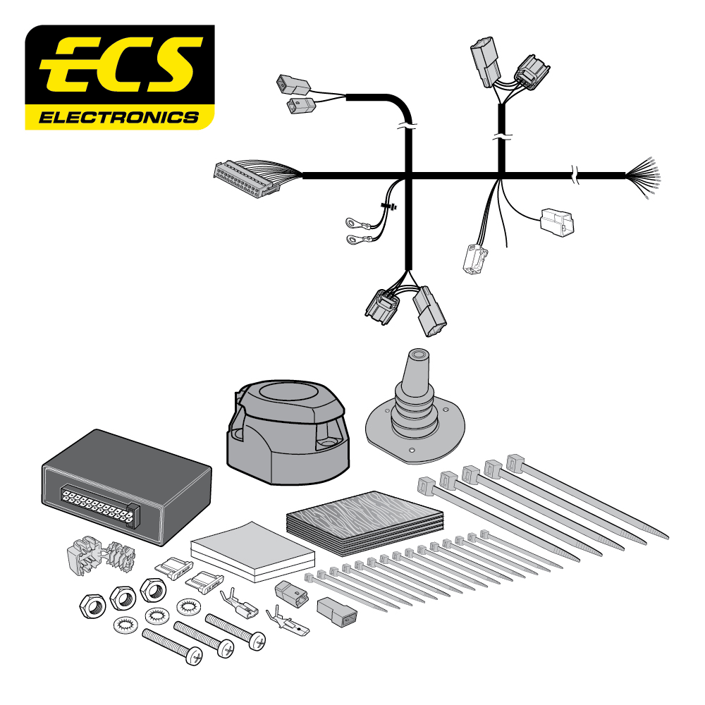 ECS 13-pin Towbar Wiring Kit – Lexus UX 2019+ [TO29913U]