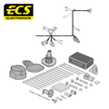 ECS 13-pin Towbar Wiring Kit – Toyota C-HR 2019–2023 [TO31013U]