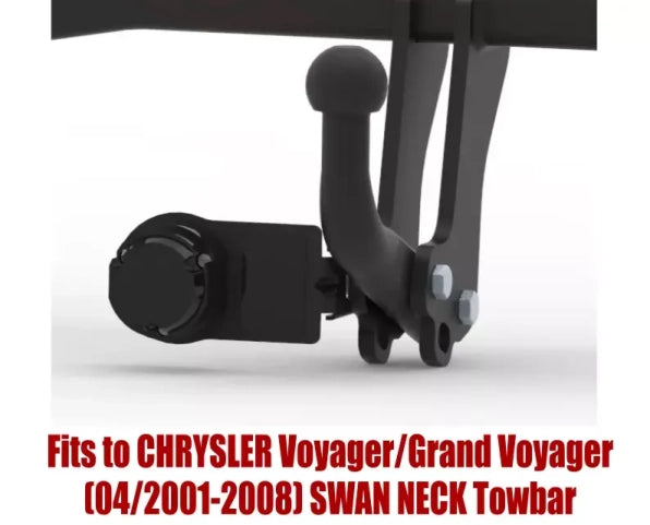 STEINHOF Tow Bar fits CHRYSLER Voyager / Grand Voyager 2001-2008 – Fixed swan neck [C-200/1]