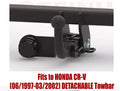STEINHOF Tow Bar fits HONDA CR-V 1997-2002 – Detachable swan neck [H-078]