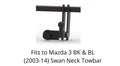 STEINHOF Tow Bar fits MAZDA 3 2003-2009 – Fixed swan neck [M-018/1]