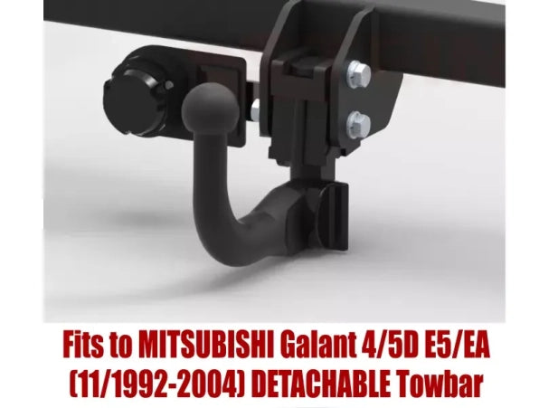 STEINHOF Tow Bar fits MITSUBISHI Galant 4/5D E5/EA 1992-2004 – Detachable swan neck [M-318]