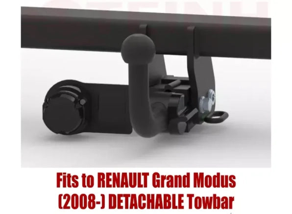 STEINHOF Tow Bar fits RENAULT Grand Modus 2008-2012 – Detachable swan neck [R-042]