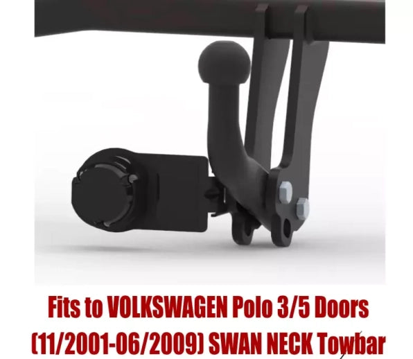 STEINHOF Tow Bar fits VOLKSWAGEN Polo 2005-2009 – Fixed swan neck [V-114/1]