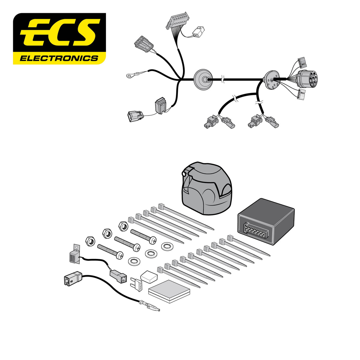 ECS 7-pin Towbar Wiring Kit – Volvo EX30 2024+ [VL05207U]