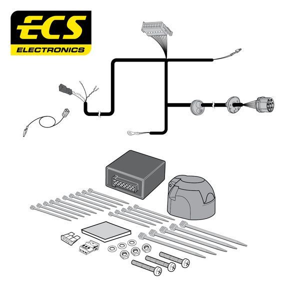ECS 7-pin Towbar Wiring Kit – Volkswagen ID Buzz 2022–2023 [VW28207U]