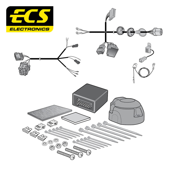 ECS 13-pin Towbar Wiring Kit – Audi / Cupra / Ford / SEAT +2 (multi-fit) 2023+ [VW28713MU]