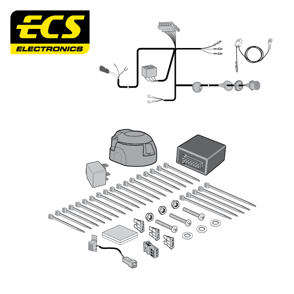 ECS 13-pin Towbar Wiring Kit – Volkswagen ID Buzz 2023+ [VW29013U]