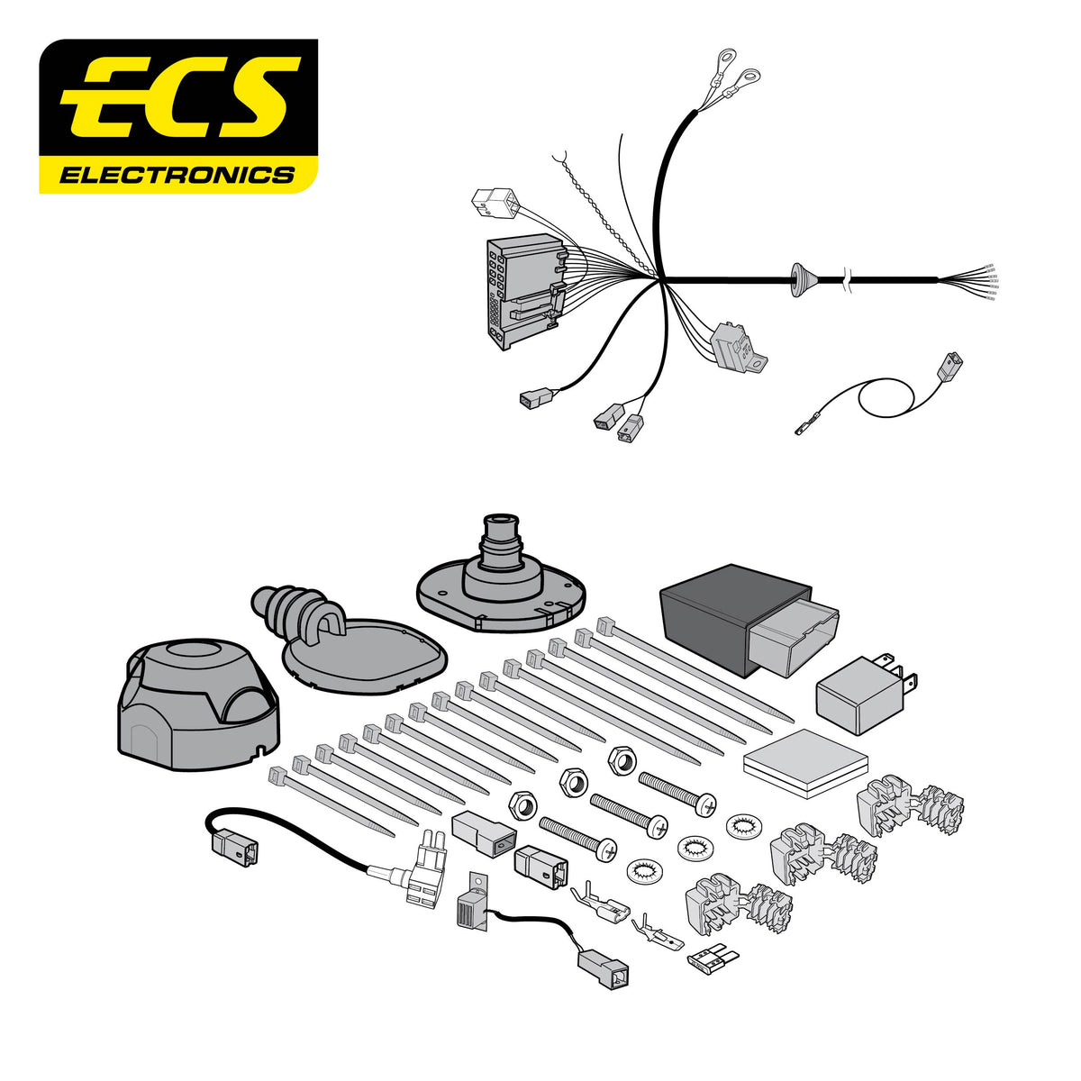 ECS 7-pin Towbar Wiring Kit – Xpeng G6 2024+ [XP00107U]