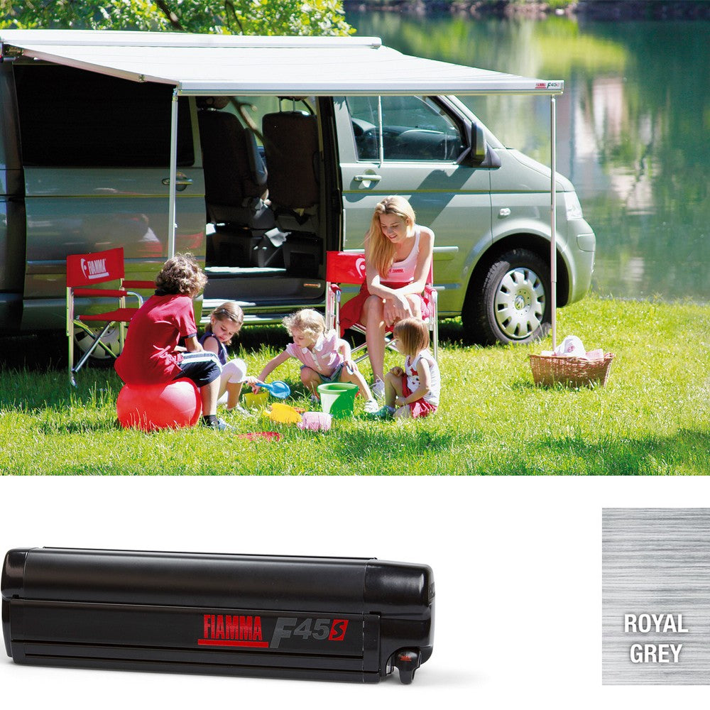 FIAMMA F45s 260 Awning VW T5/T6 California Deep Black – Royal Grey