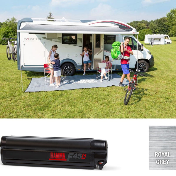 FIAMMA F45s 260 Awning Deep Black – Royal Grey Fabric