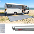 FIAMMA F80L 600 Awning Titanium – Royal Blue Fabric