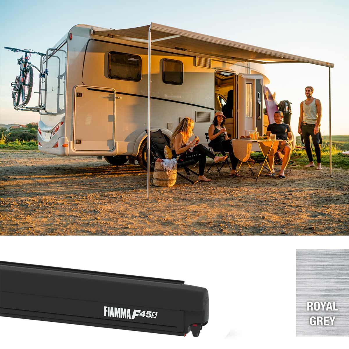 FIAMMA F45s 300 Awning Deep Black – Royal Grey